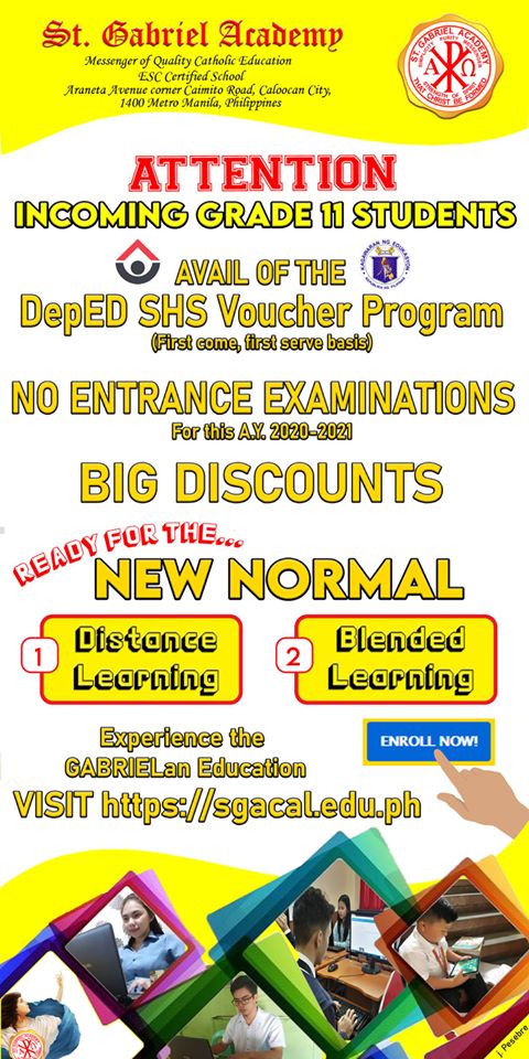 Incoming Grade 11 Students announcement