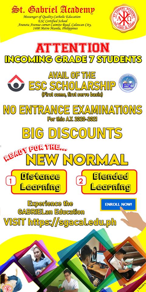 Incoming Grade 7 Students announcement