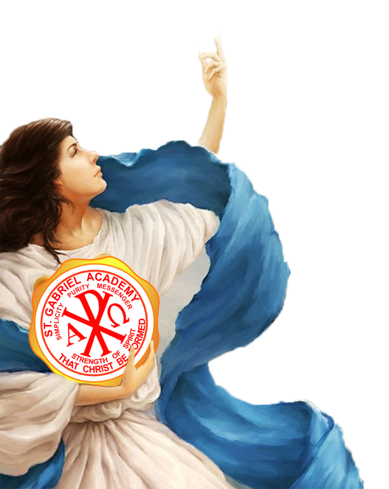 St. Gabriel the Archangel with the historical SGA seal